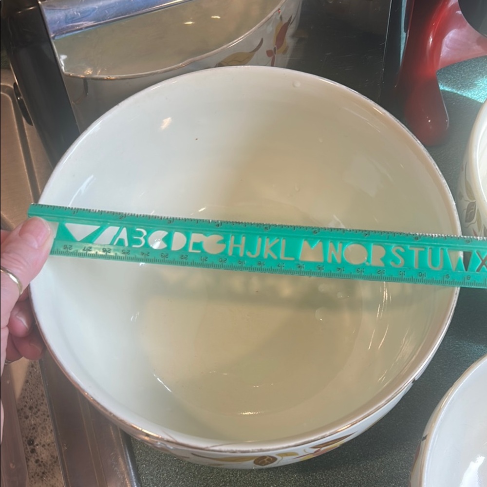 Floral Ceramic Bowl Set - Picture 2 of 7